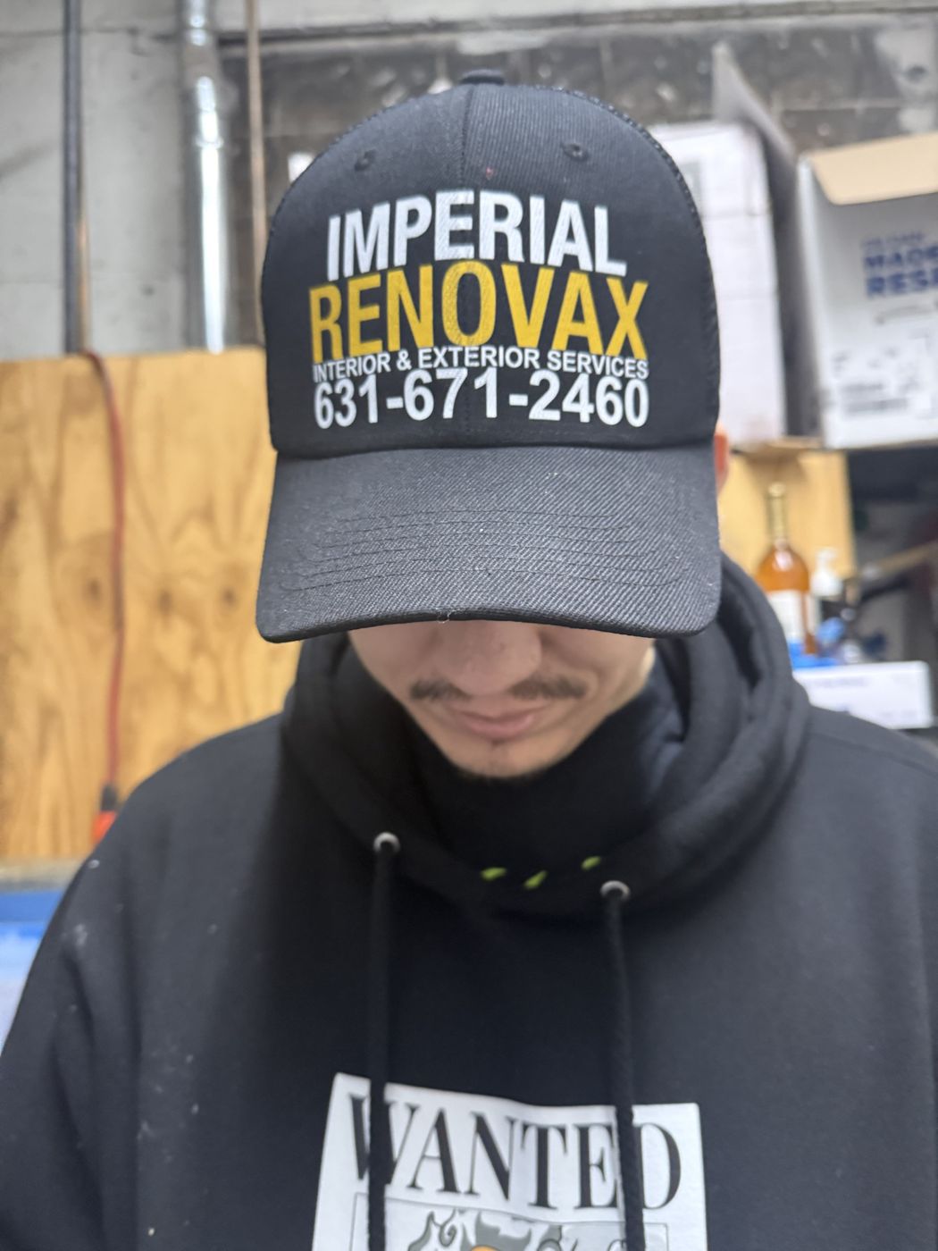 Custom hat for a renovation company